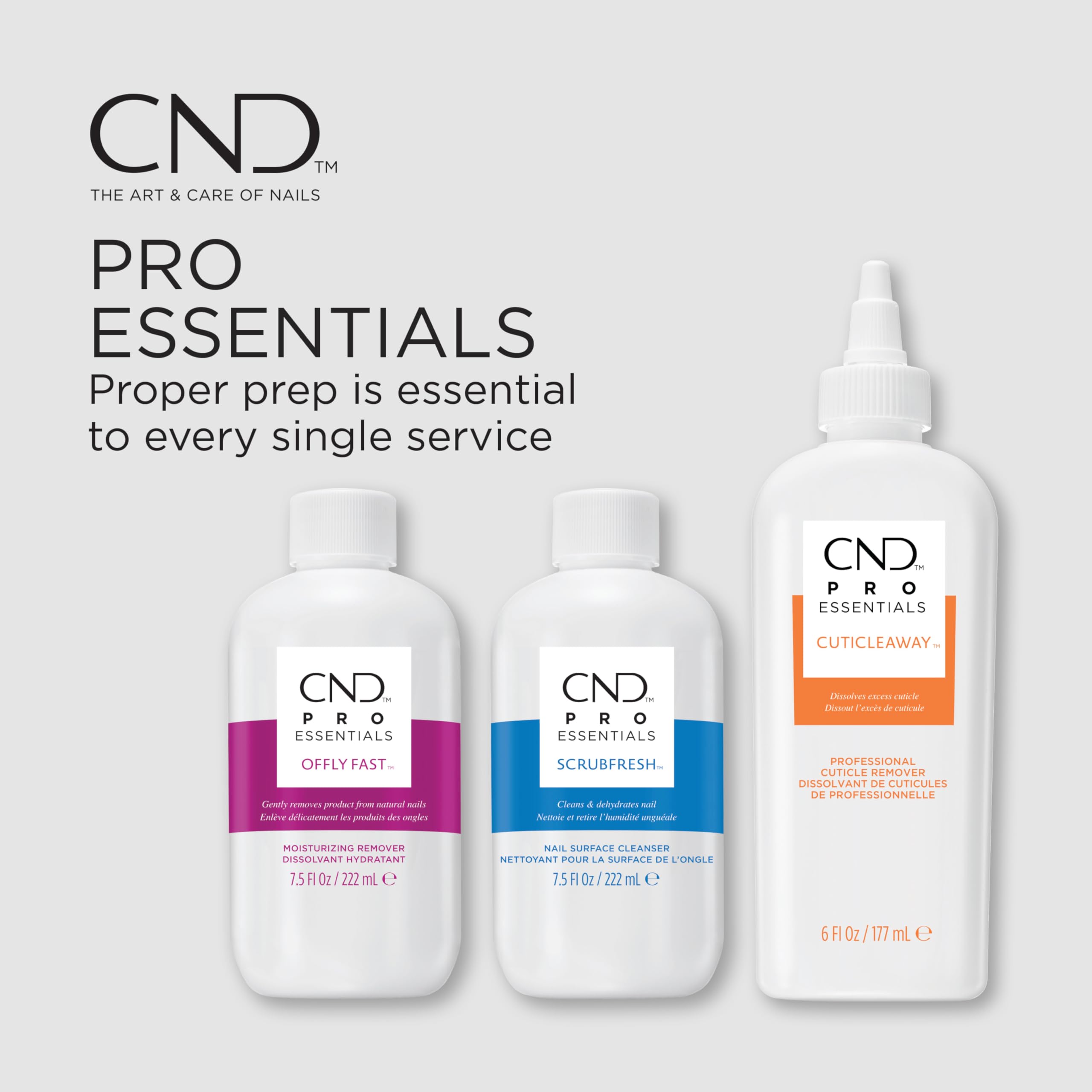 Technician removing Shellac with CND product, illustrates gentle lift benefit