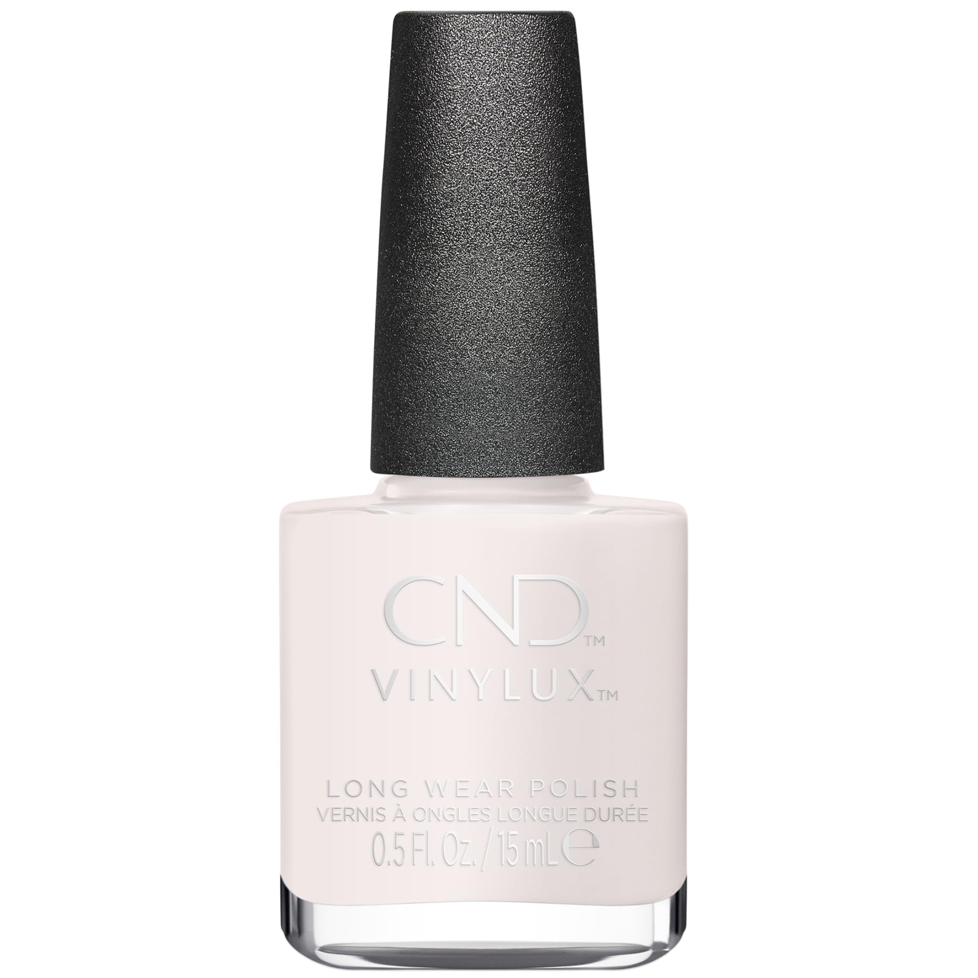 CND Romantique front bottle showing soft pink shade and branding benefit