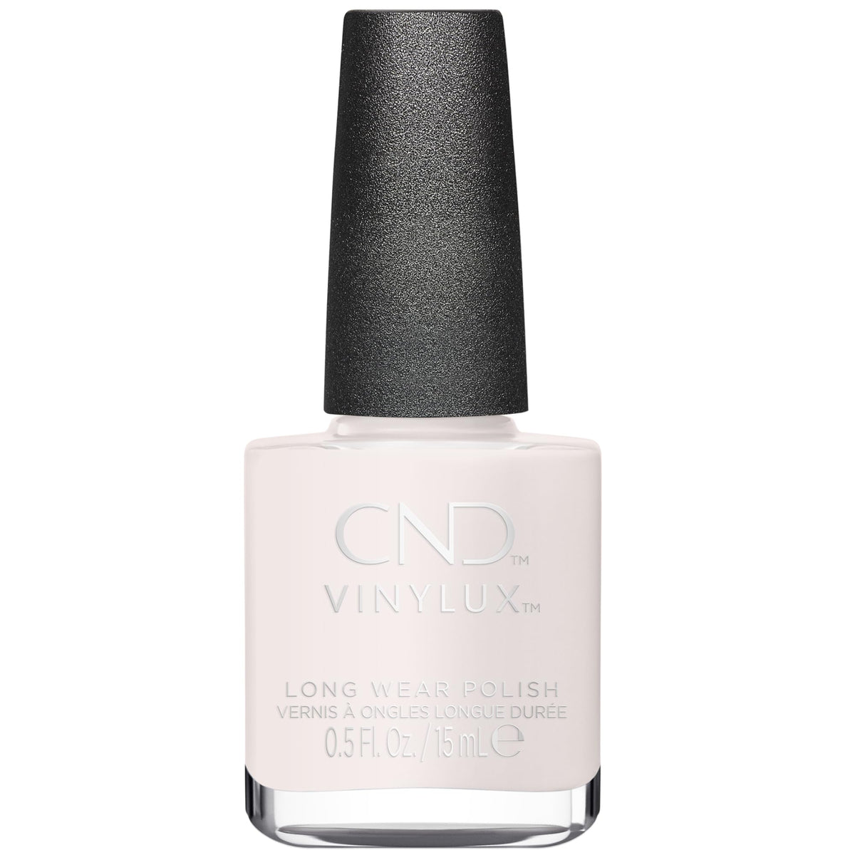 CND Romantique front bottle showing soft pink shade and branding benefit
