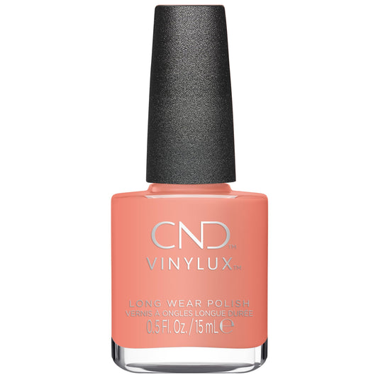 CND Rule Breaker front bottle view showing coral color and neat label for confident choice