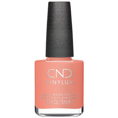 CND Rule Breaker front bottle view showing coral color and neat label for confident choice
