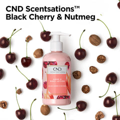 CND Scentsations being massaged into hands showing immediate softening effect