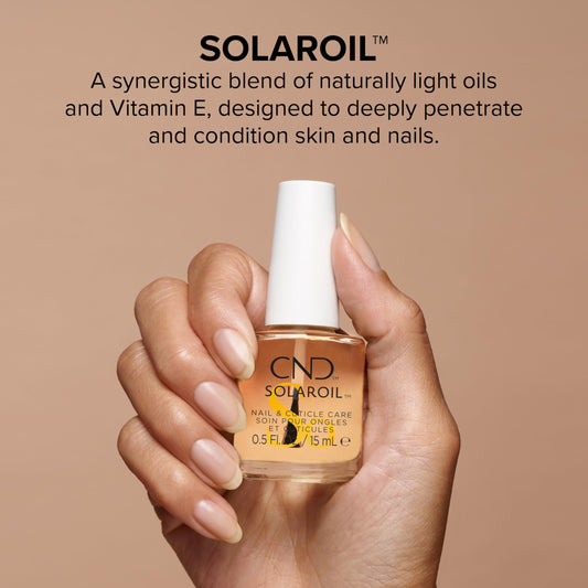 CND SolarOil dropper dispensing oil, precise application benefit