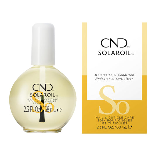 CND SolarOil front bottle showing packaging and immediate moisturizing benefit