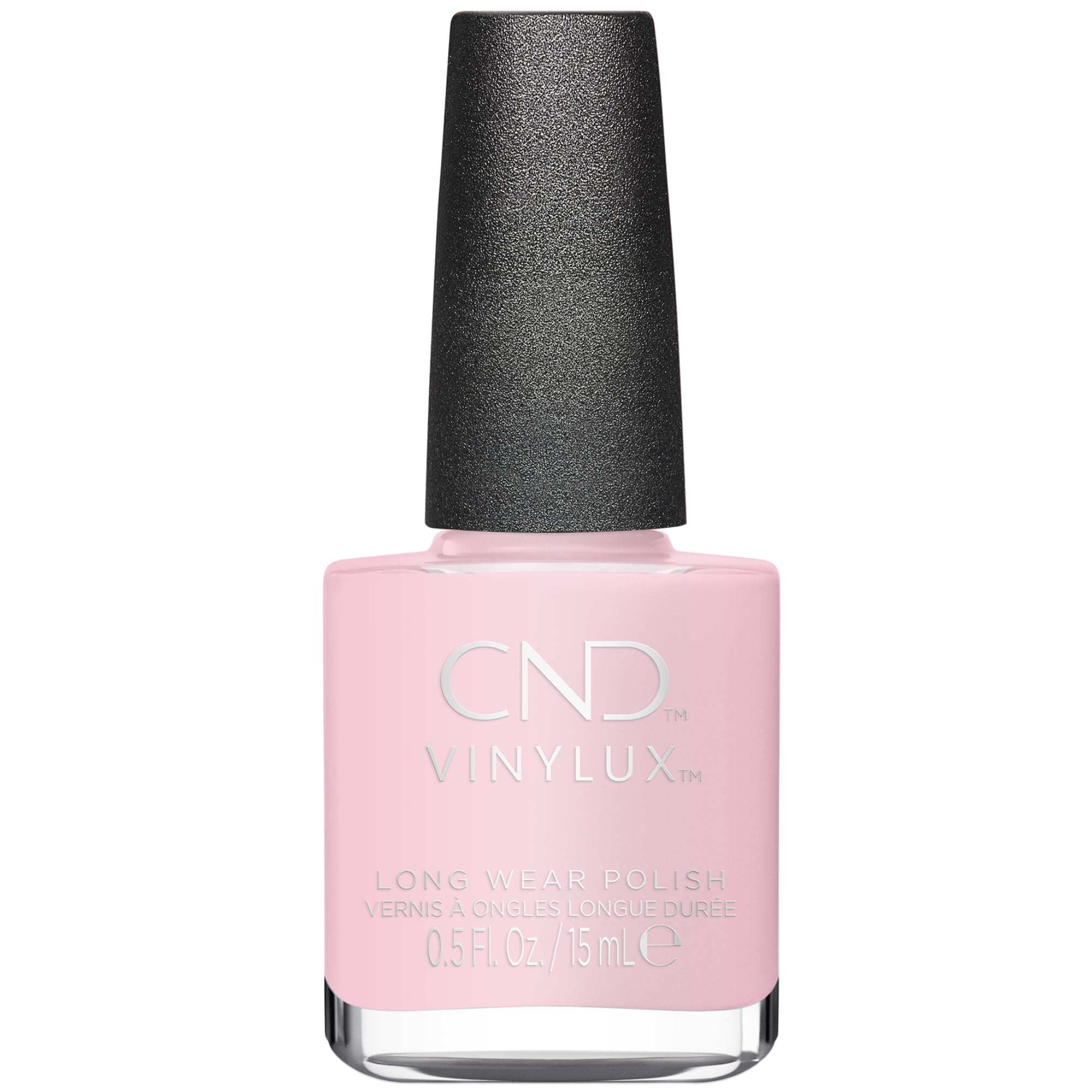 CND Vinylux bottle front showing Aurora shade and glossy finish benefit
