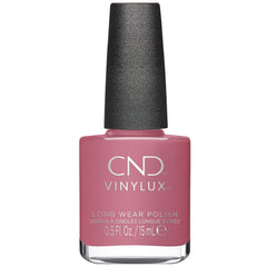 CND Vinylux front bottle showing Pacific Rose pink and brand labeling, polished presentation benefit