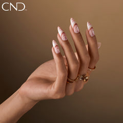 CND Vinylux texture stroke of Aurora showing smooth crème formula benefit