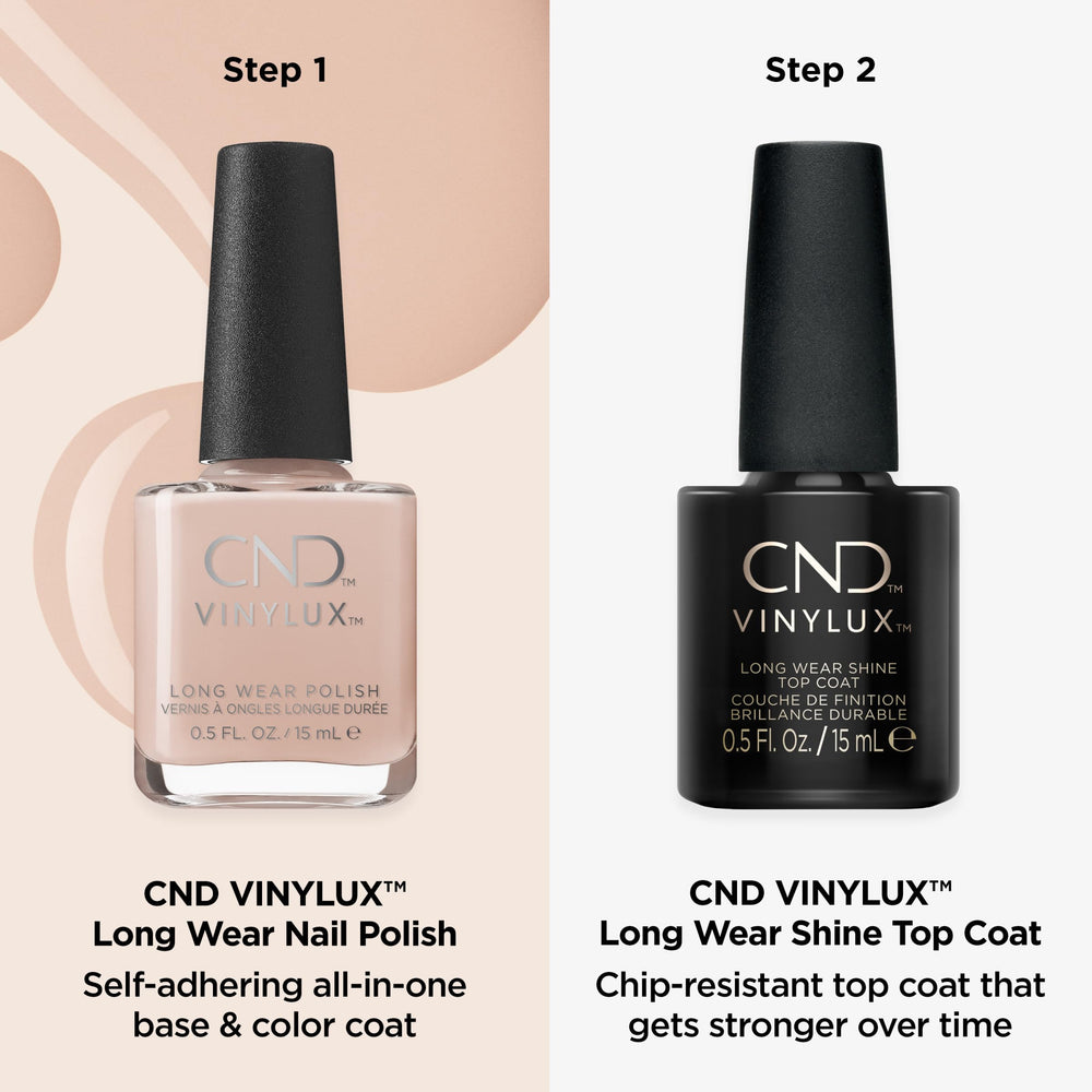 CND Vinylux top coat in a salon setting showing quick-dry efficiency for service