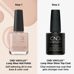 CND Vinylux top coat in a salon setting showing quick-dry efficiency for service