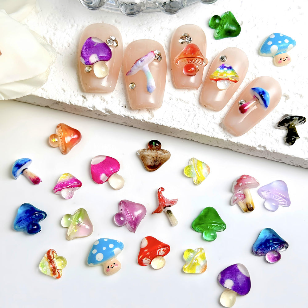 CnSybaris glossy mushroom surface reflecting light for shiny appeal