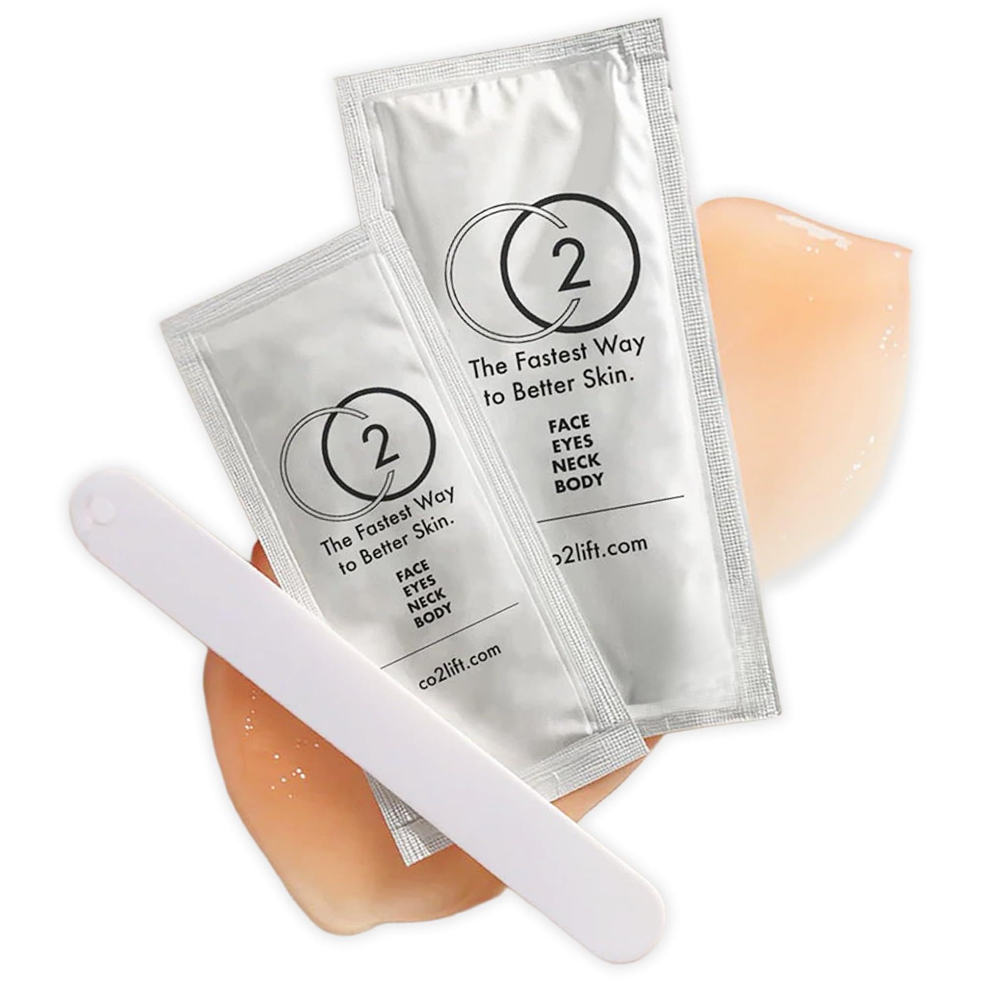CO2Lift front packaging showing single-treatment convenience and professional presentation