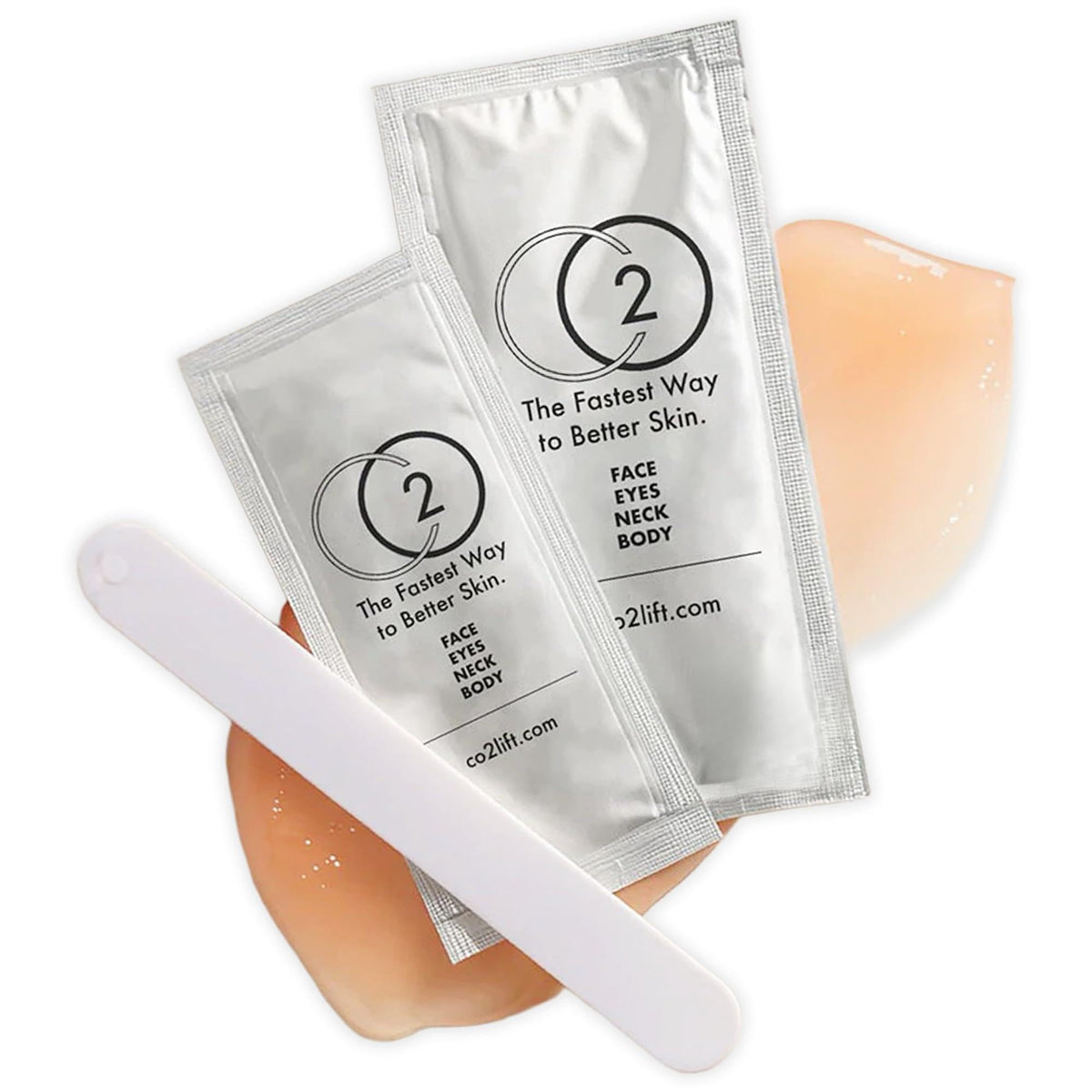 CO2Lift front packaging showing single-treatment convenience and professional presentation