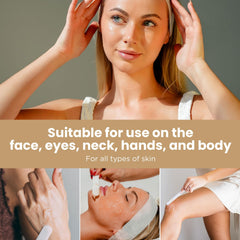 CO2Lift next to a hand showing size and portability for travel-friendly skincare