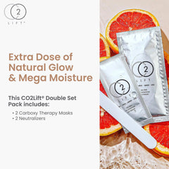 CO2Lift applied under eye demonstrating reduced puffiness effect