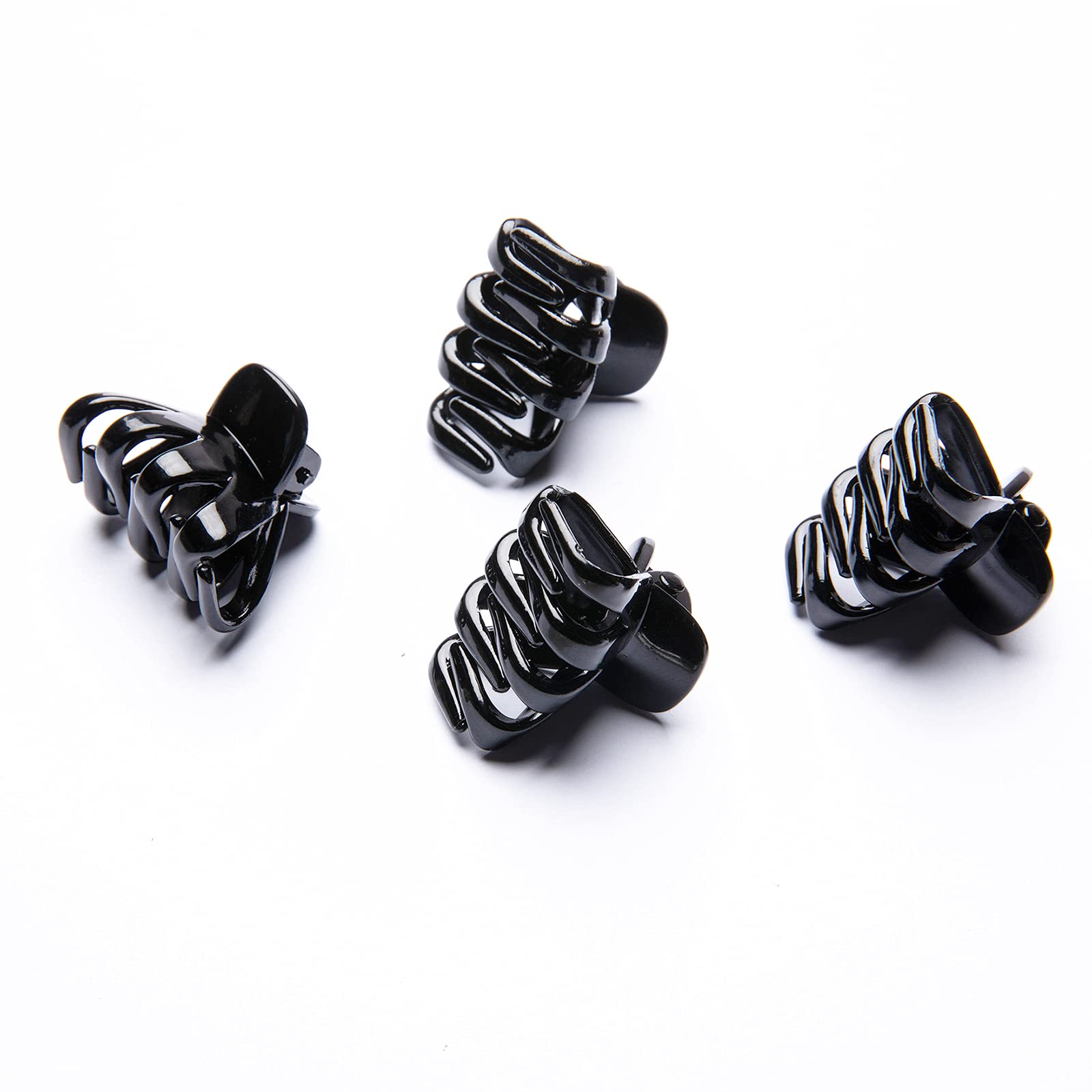Cobahom twelve black clips arranged flat showing ready-to-use styling supply benefit