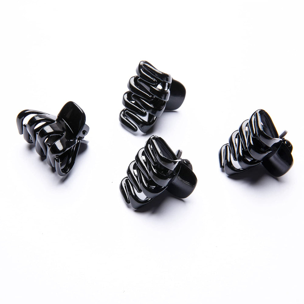 Cobahom twelve black clips arranged flat showing ready-to-use styling supply benefit