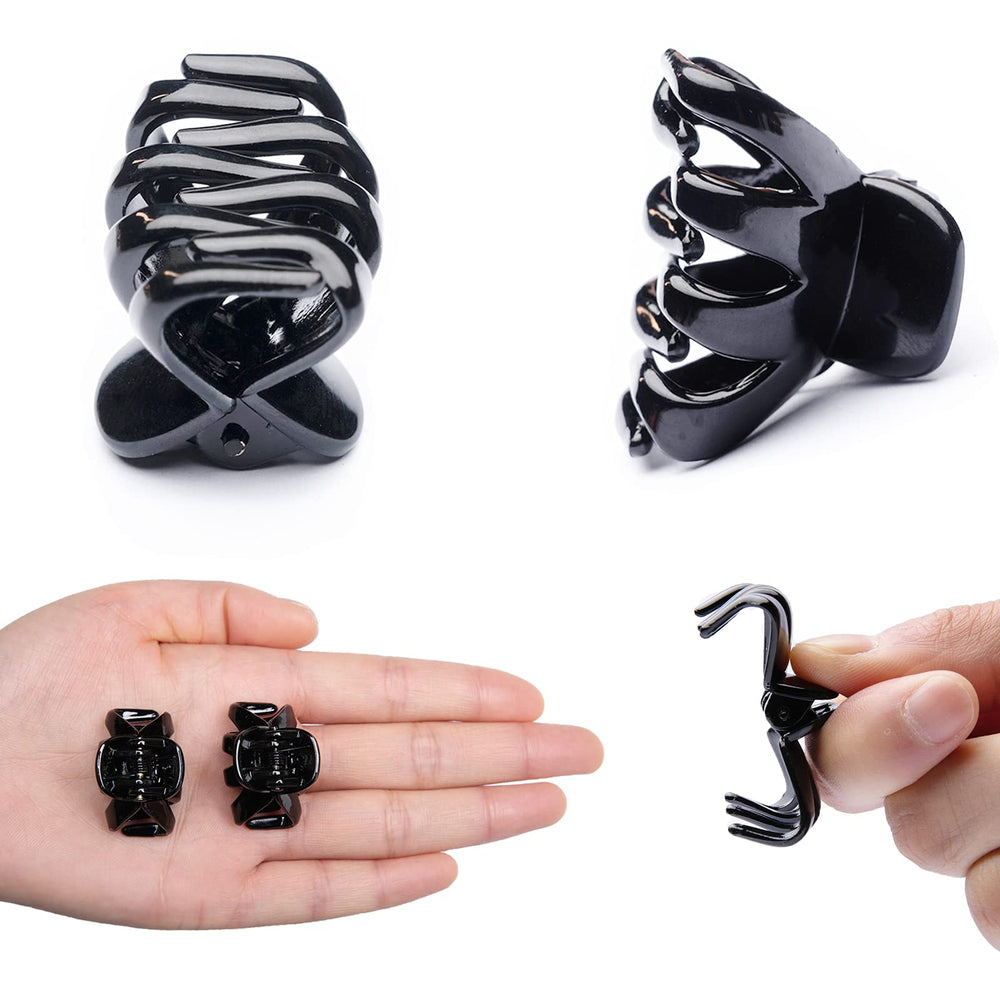 Cobahom clip securing thin hair in a half-up style for no-slip hold benefit
