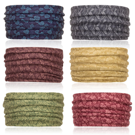 Cobahom front pack arrangement showing six headbands and variety