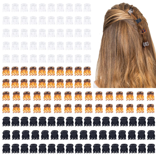 Cobahom front packaging showing 150 mini claw clips and color mix benefits