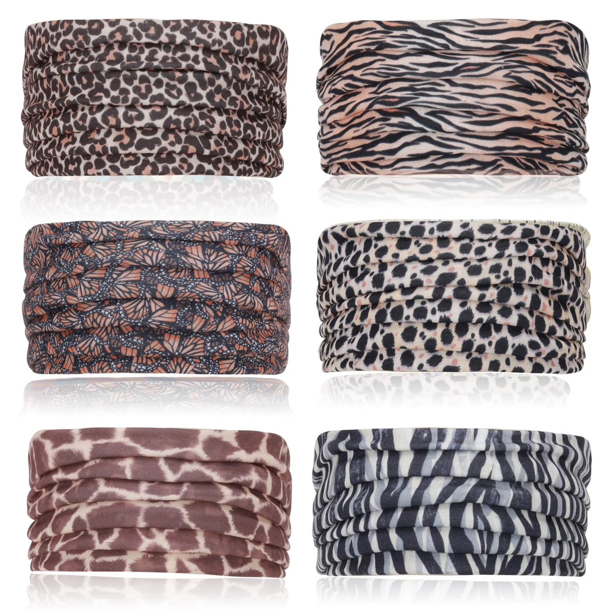 Cobahom animal-print pack front view showing pattern variety and convenience