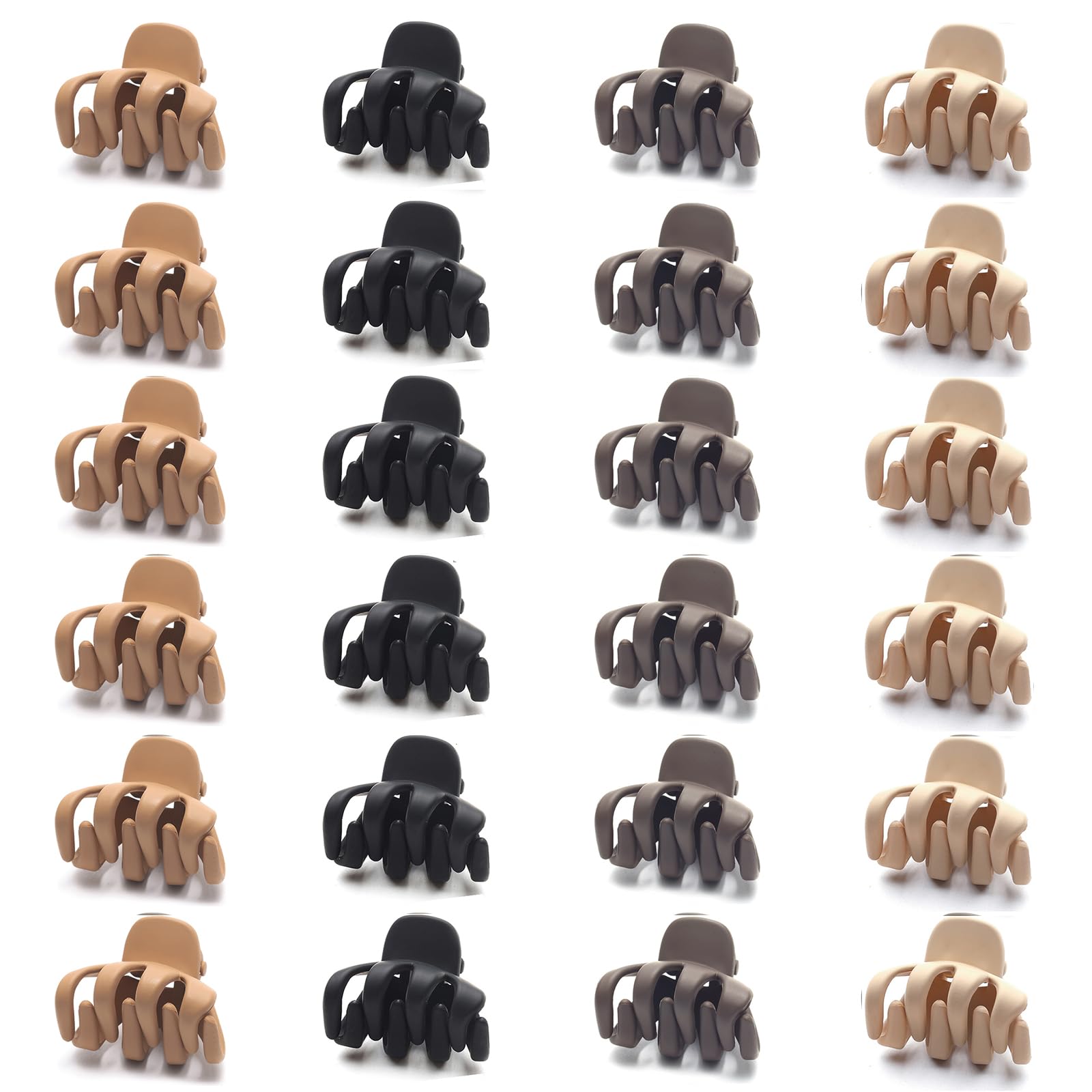 Cobahom front view of 24-pack mini clips showing color assortment and neat packaging benefit
