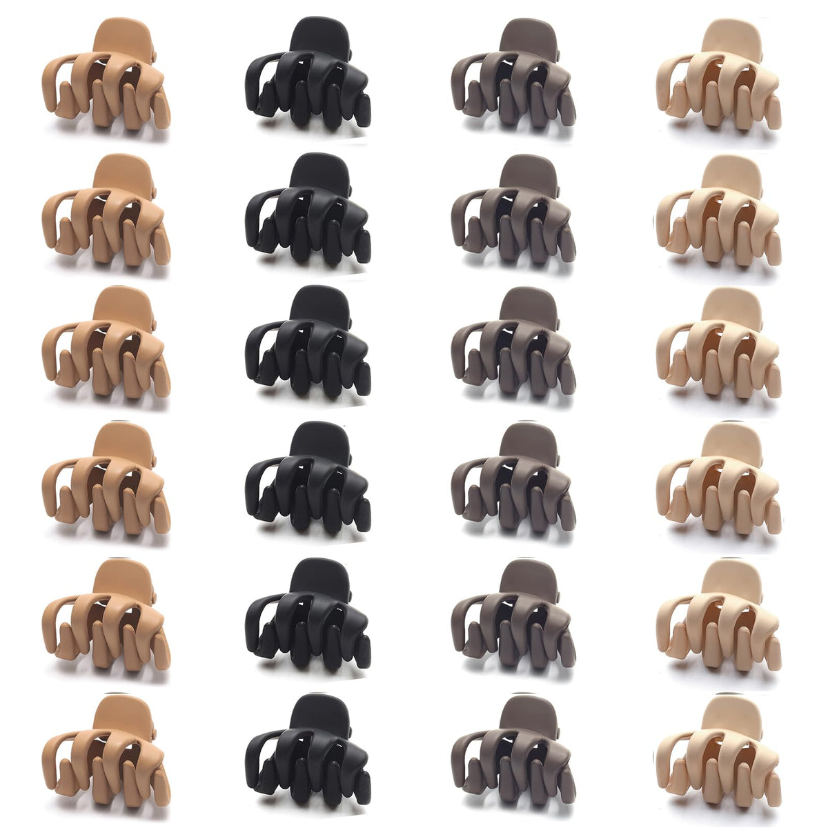 Cobahom front view of 24-pack mini clips showing color assortment and neat packaging benefit