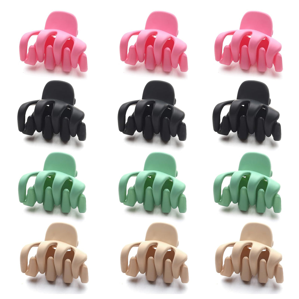 Cobahom front view of 12 small clips showing neat everyday hold