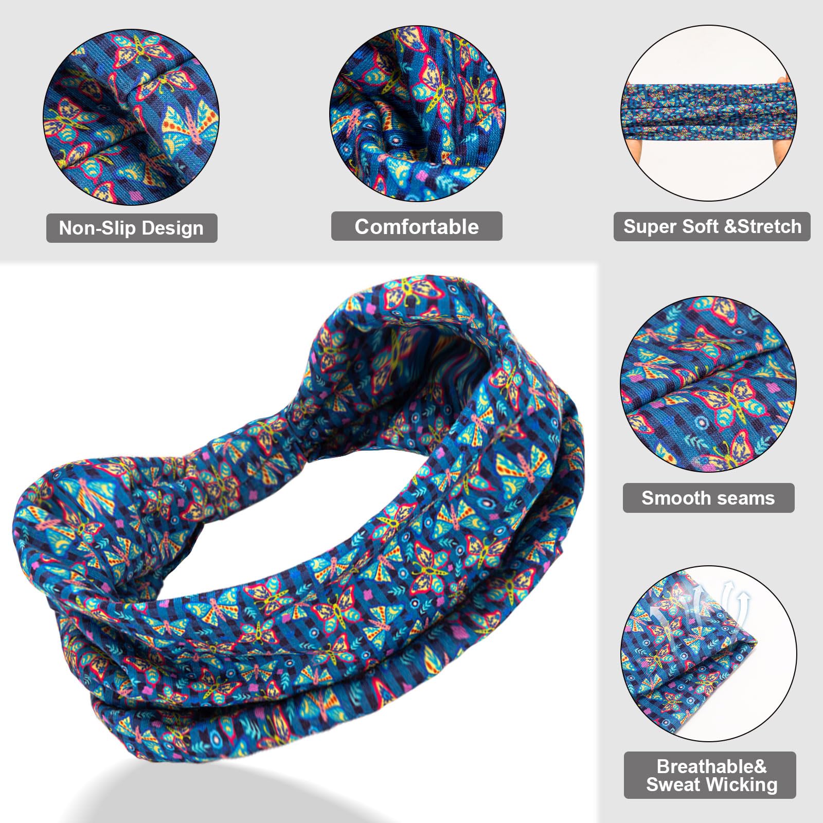 Cobahom folded headbands inside a handbag for compact travel convenience
