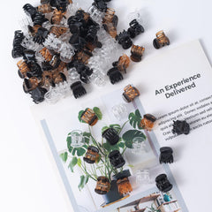Cobahom mixed brown black clear clips on vanity for versatile styling benefit