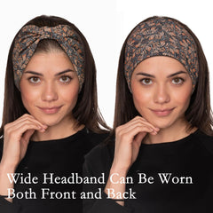 Cobahom headband in hand showing size and stretch for proper fit