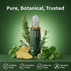 COCAY HOALA VIETNAM lifestyle scene of relaxed person using serum for calming scalp ritual