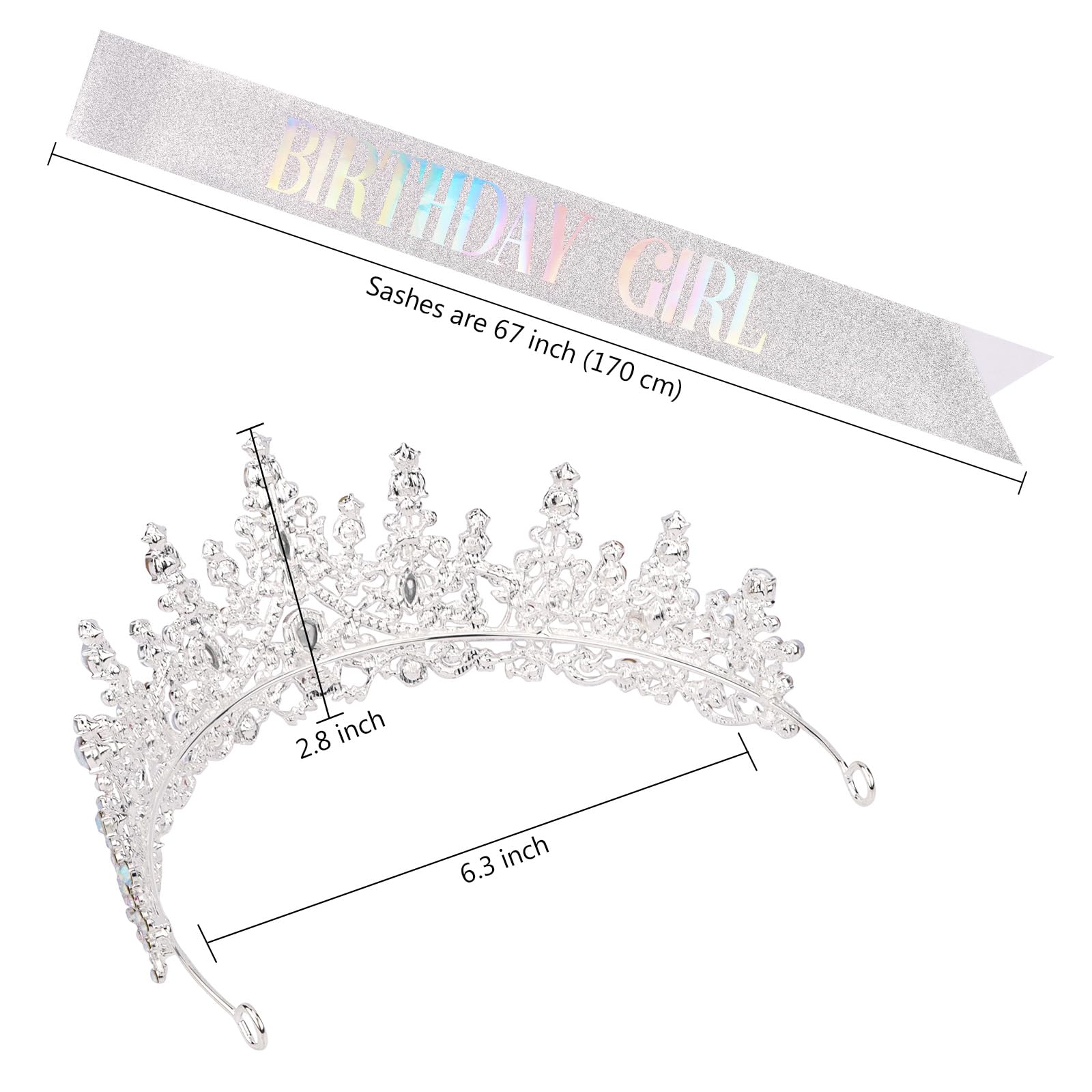 COCIDE sash and tiara styled on birthday table showing how it enhances décor