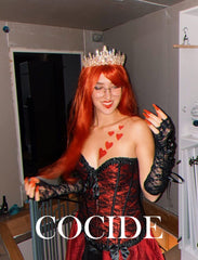 COCIDE tiara side profile on hair demonstrating secure wear
