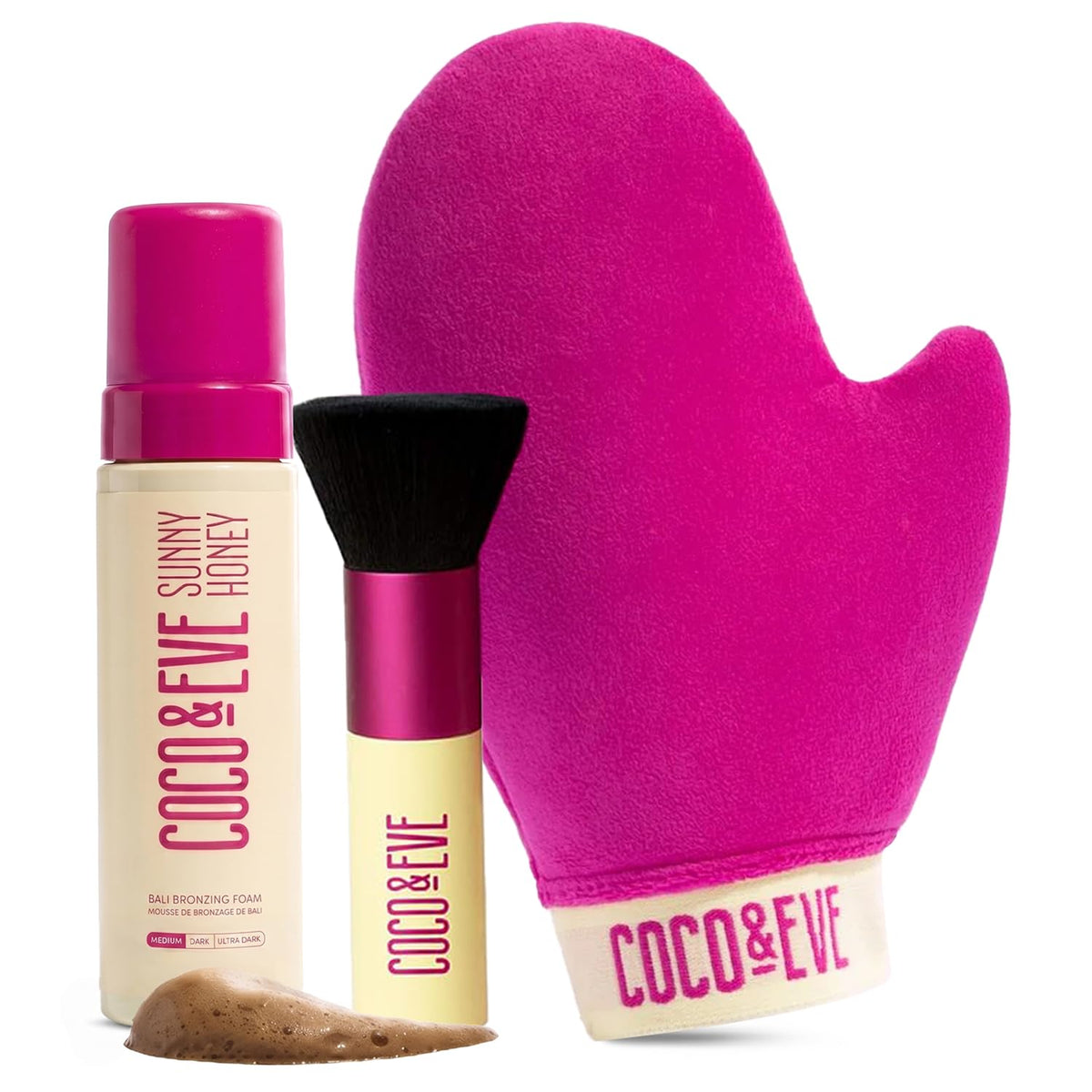 Coco & Eve front packaging showing product and tools for clear identification and appeal
