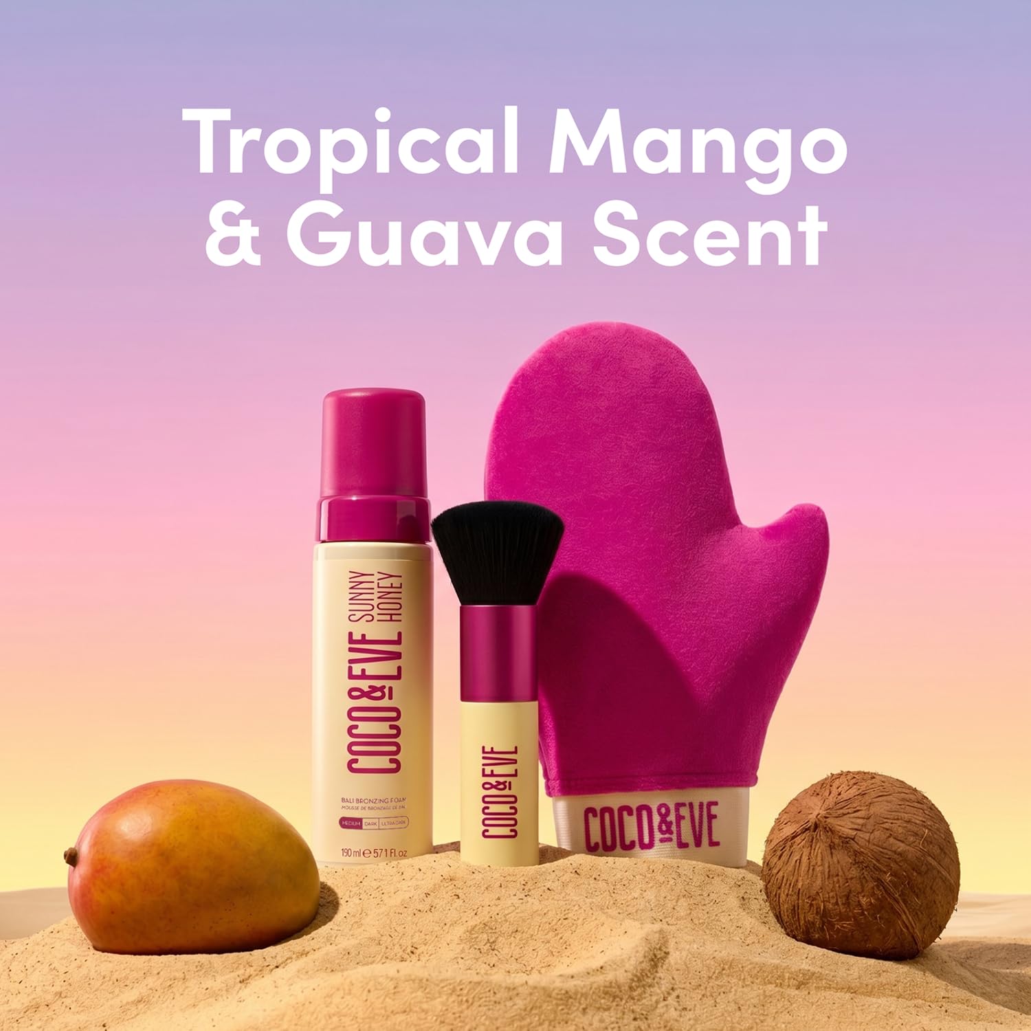 Coco & Eve product label and botanical ingredients for skin nourishment