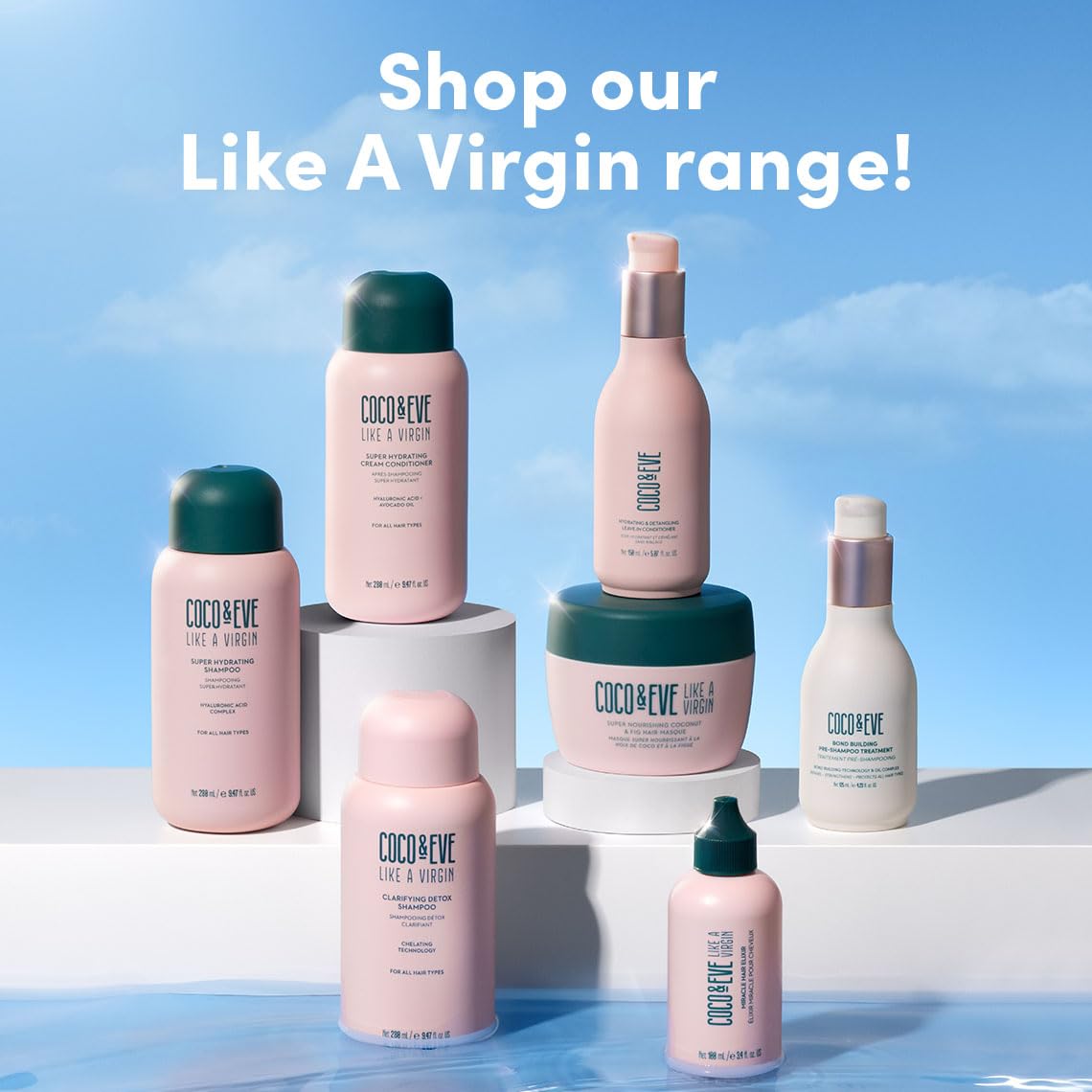 Coco & Eve label close-up showing clean, vegan ingredient claims