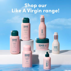 Coco & Eve label close-up showing clean, vegan ingredient claims