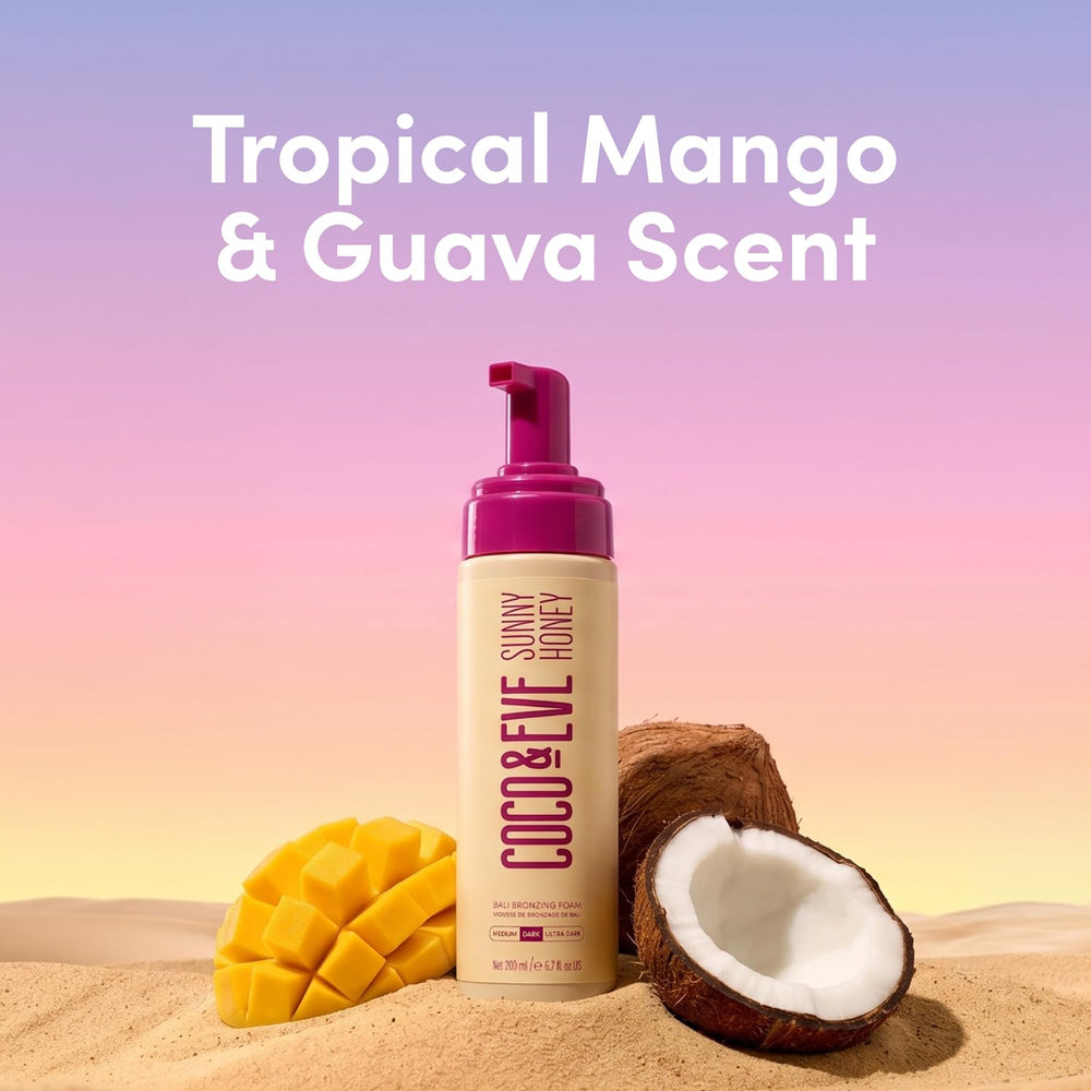 Pump dispensing Coco & Eve foam to illustrate easy, mess-free application