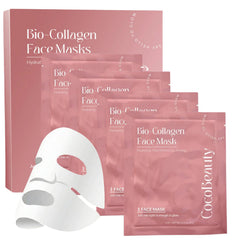 COCOBEAUTY front packaging shows collagen sheet mask benefits