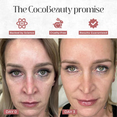 COCOBEAUTY lifestyle scene in bathroom for easy routine benefit