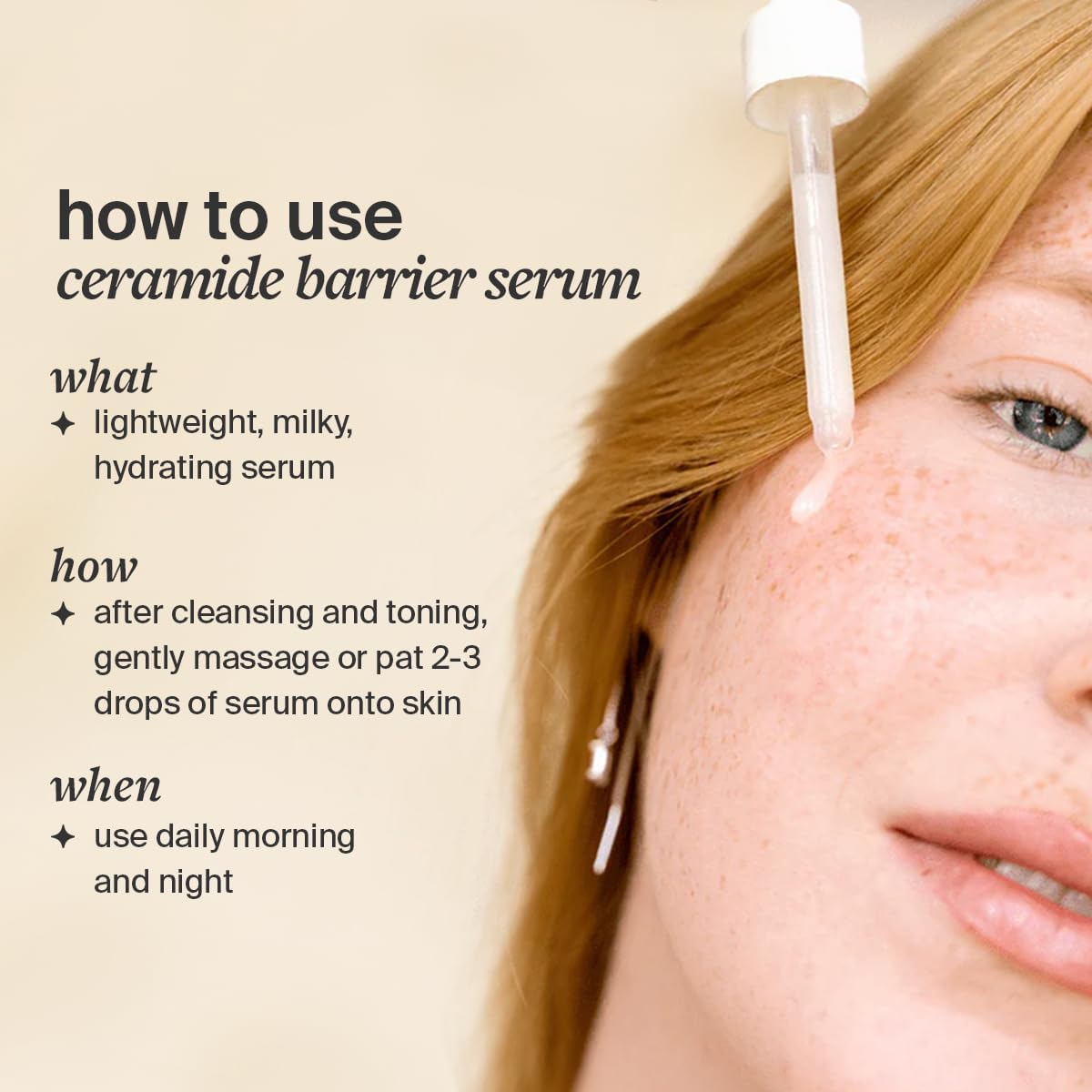 Cocokind close-up texture of lightweight serum absorbing quickly