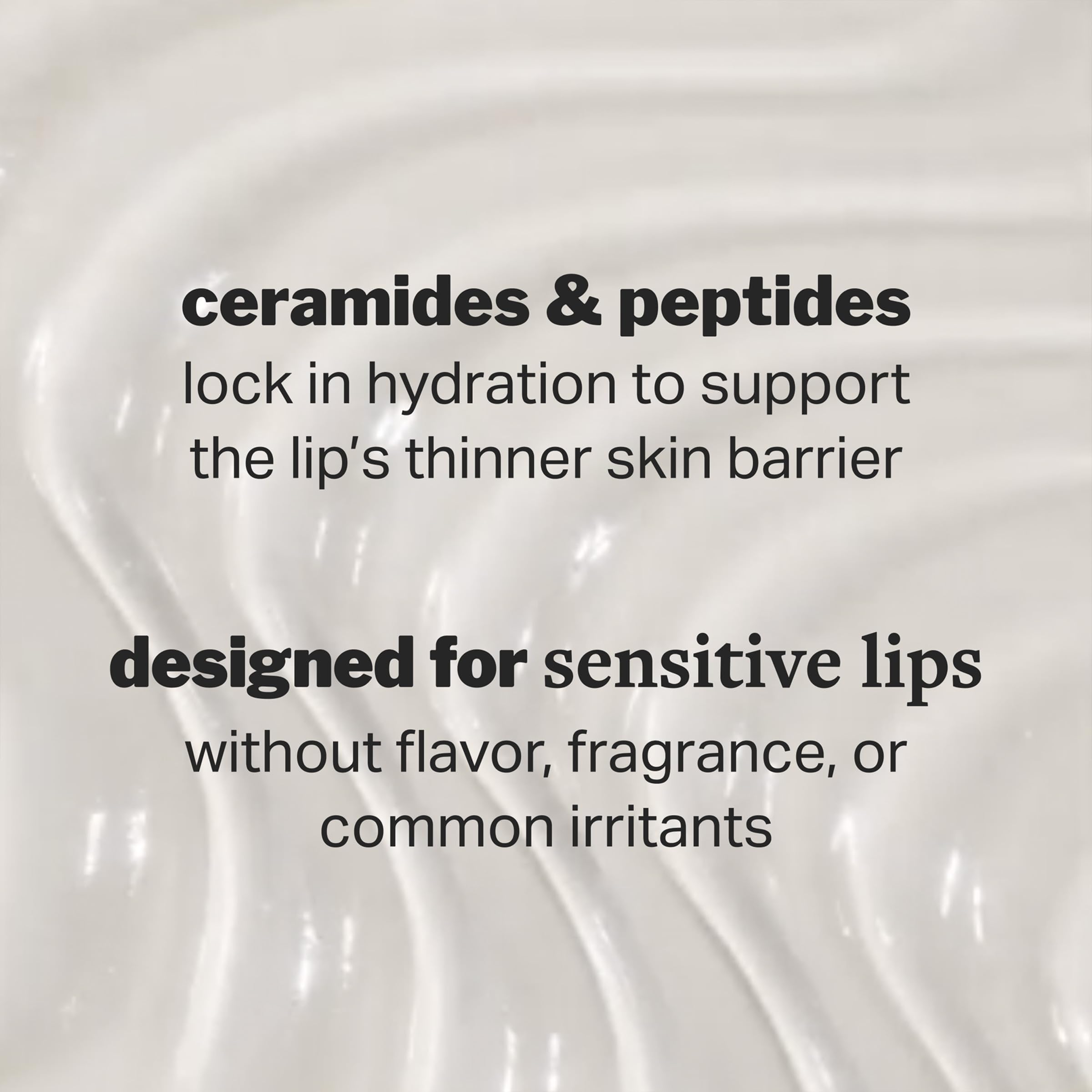 Cocokind applied on lips showing subtle shine and smoothing benefit