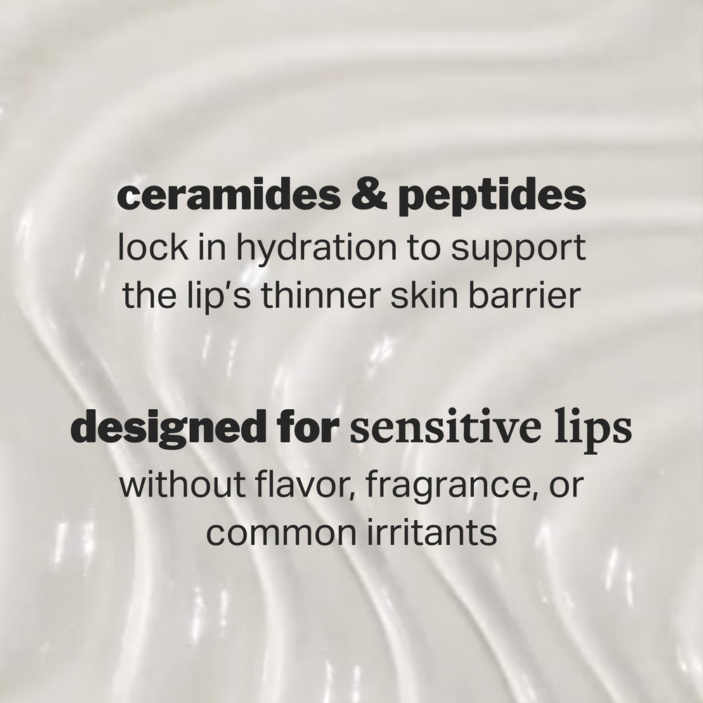 Cocokind applied on lips showing subtle shine and smoothing benefit