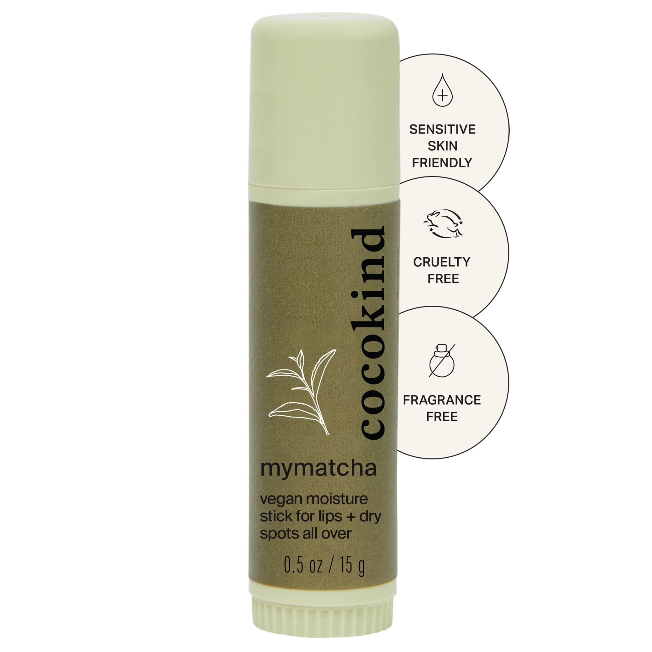 Cocokind Mymatcha front packaging shows compact design and portability benefit