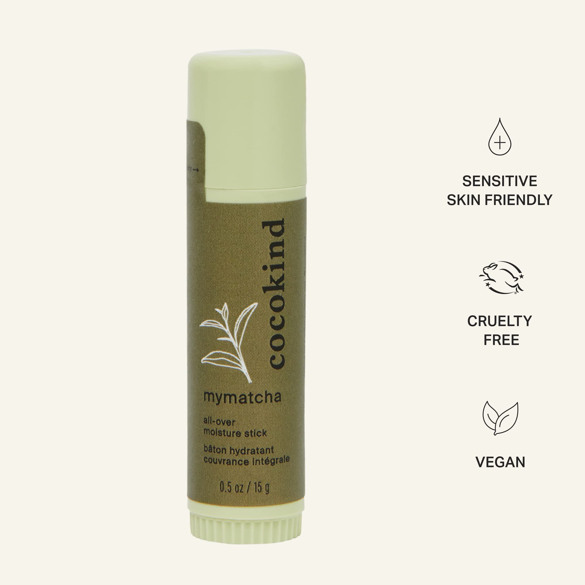 Cocokind Mymatcha under-eye demo illustrating delicate-area soothing and smoothing