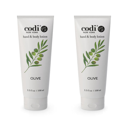 Codi N Codi front bottle showing label and olive scent benefits