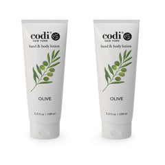 Codi N Codi front bottle showing label and olive scent benefits