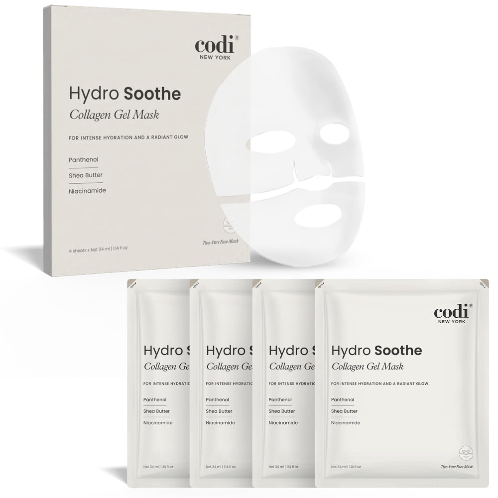 Codi New York front packaging showing four hydrogel sheets and calming branding