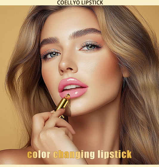 Coellyo Lipstick open twist-up stick revealing smooth bullet for precise application
