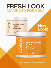 Coera applied to facial skin illustrating light hydration finish